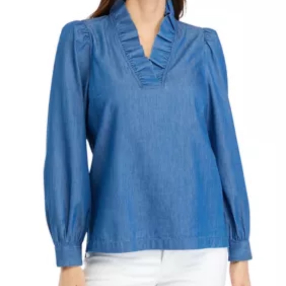 Crown & Ivy Dark Chambray Shirt
